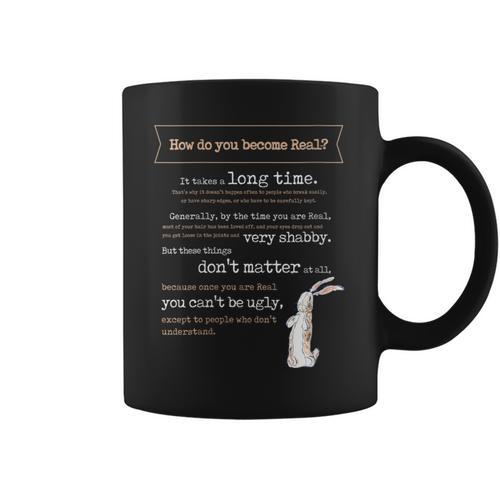 Velveteen Rabbit Book Quote 1922 Becoming Real Skin Horse Graphic Print Coffee Mug - Bookorys