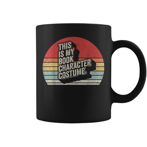 Vintage This Is My Book Character Costume Halloween Graphic Print Coffee Mug - Bookorys