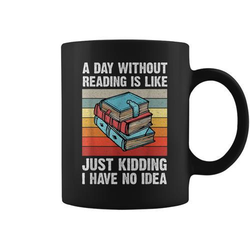 Vintage Book Reading Teacher Read Books Nerd Reader Graphic Print Coffee Mug - Bookorys