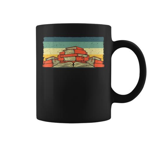 Vintage Reading For Avid Reader Men Women Book Lover Graphic Print Coffee Mug - Bookorys CA