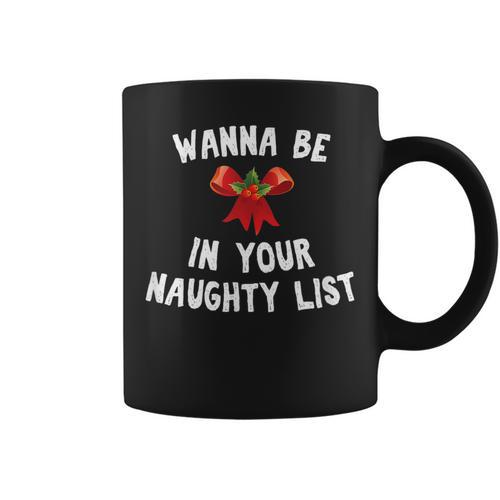 Wanna Be In Your Naughty Books Funny Christmas Graphic Print Coffee Mug - Bookorys DE