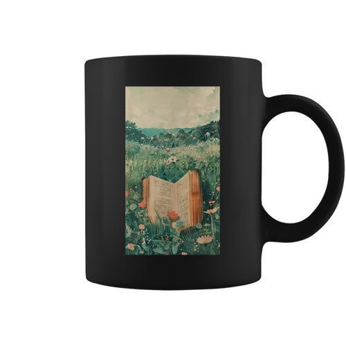 Watercolor Vintage Book Vintage Book Nature Graphic Print Coffee Mug - Bookorys CA