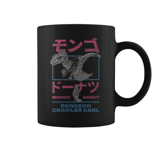 Women's DCC Mongo And Donut Face-Off With Kanji Gamer Series Book Graphic Print Coffee Mug - Bookorys