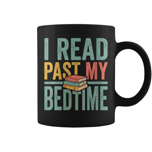 Women's I Read Past My Bedtime Book Lover Graphic Print Coffee Mug - Bookorys AU