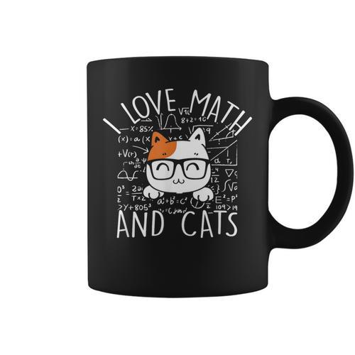 World Book Day Boys And Girls Cute Cat Math Number Graphic Print Coffee Mug - Bookorys AU