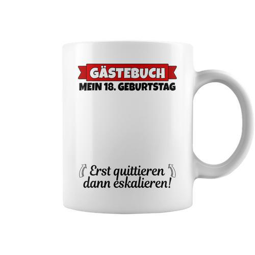 18th Birthday Guest Book Boy 18th Birthday Woman Graphic Print Coffee Mug - Bookorys