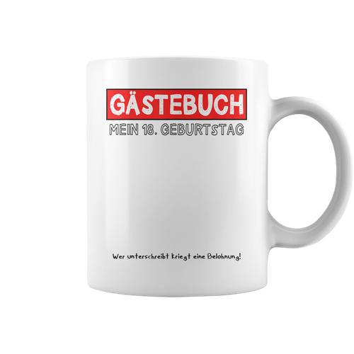 18th Birthday Guest Book Shirt Party And Celebration Idea Graphic Print Coffee Mug - Bookorys