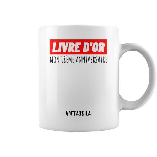 18th Birthday Man Woman 18th Birthday Party Guest Book Graphic Print Coffee Mug - Bookorys