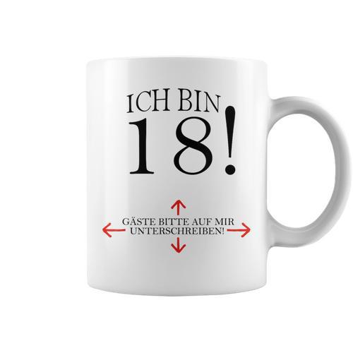 18th Birthday Party Guest Book 18 Years 2001 Graphic Print Coffee Mug - Bookorys AU