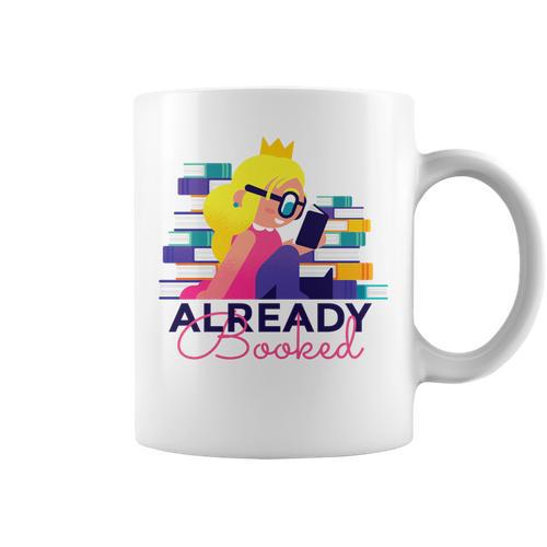 Already Booked Reading Book Lover Literacy Day Bookworm Premium Tri-Blend Graphic Print Coffee Mug - Bookorys DE