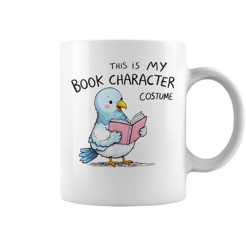 This Is My Book Character Costume I Pigeon Reading Tee Graphic Print Coffee Mug - Bookorys AU