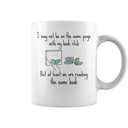 Same Book Club Different Page For Book Clubs Graphic Print Coffee Mug - Bookorys UK