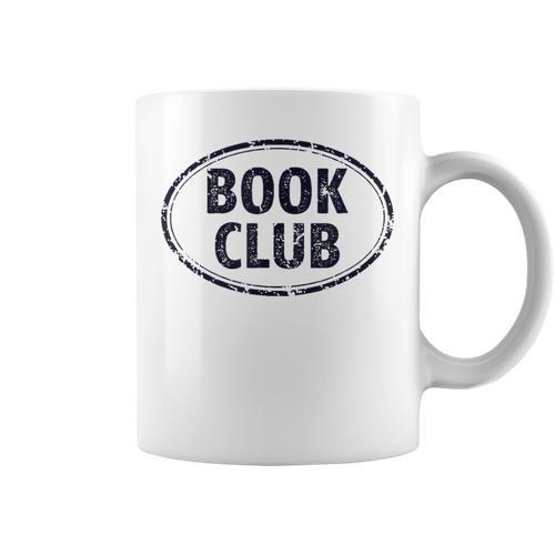 Book Club Oval Logo Graphic Print Coffee Mug - Bookorys UK