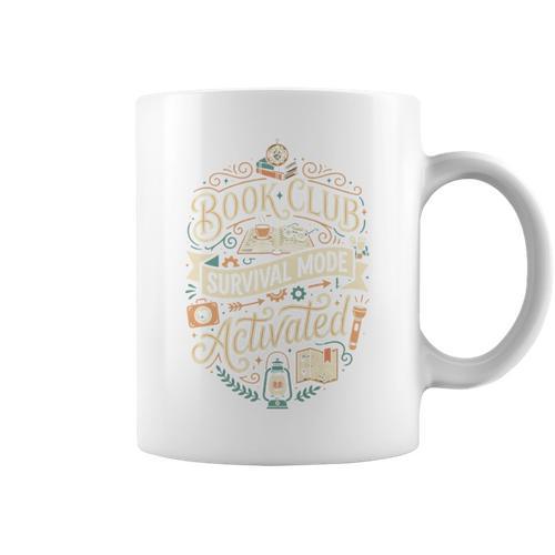 Book Club Reading Books Monthly Women Men Graphic Print Coffee Mug - Bookorys