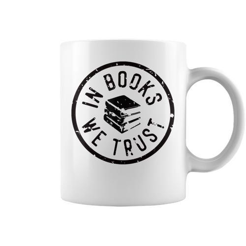 Book Lover Library School Librarian Collector Reading Retro Graphic Print Coffee Mug - Bookorys