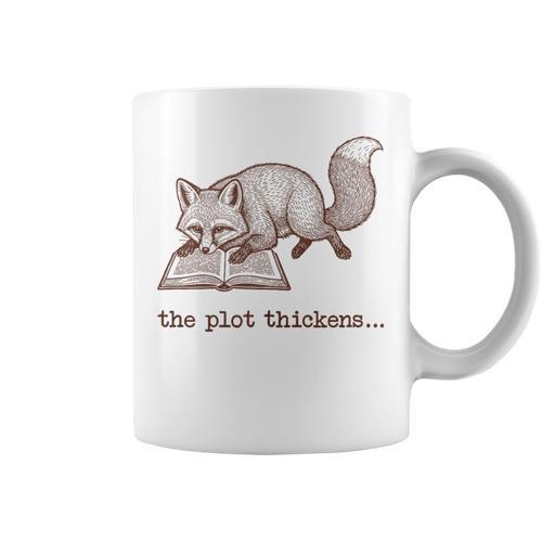 Bookish Fox Reading Fiction Novel Book Vintage Bookworms Graphic Print Coffee Mug - Bookorys AU
