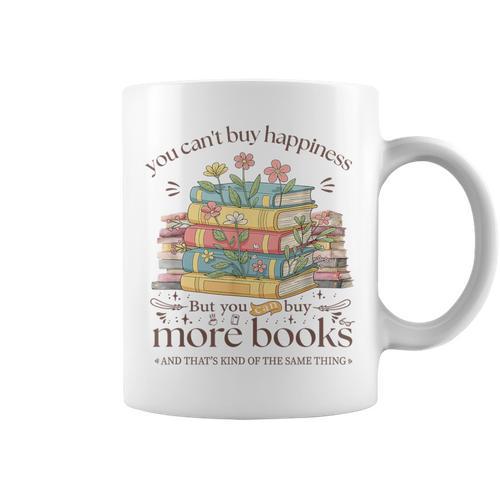 Books Reading Lovers Bookworm You Can Buy More Books Graphic Print Coffee Mug - Bookorys