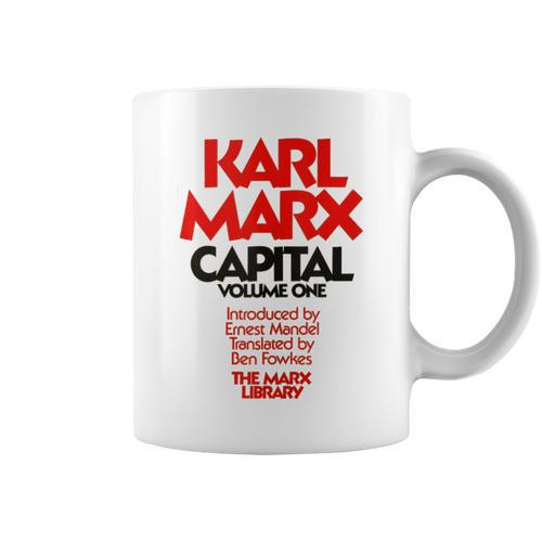 Capital Karl Marx Vintage Book Cover Graphic Print Coffee Mug - Bookorys