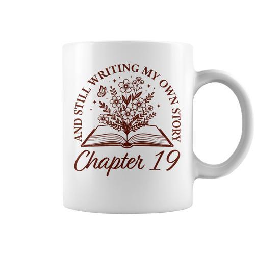 Chapter 19 Book Readers Flower Lovers 19th Birthday Girls Graphic Print Coffee Mug - Bookorys DE