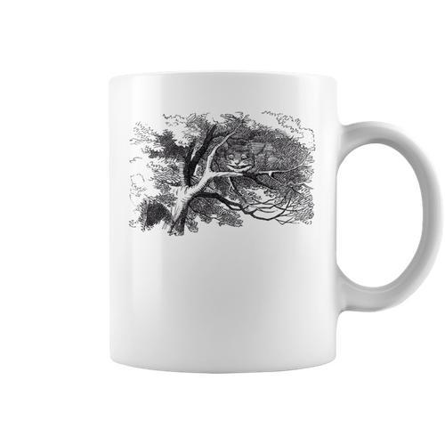 Cheshire Cat Alice In Wonderland Classic Book Premium Tri-Blend Graphic Print Coffee Mug - Bookorys