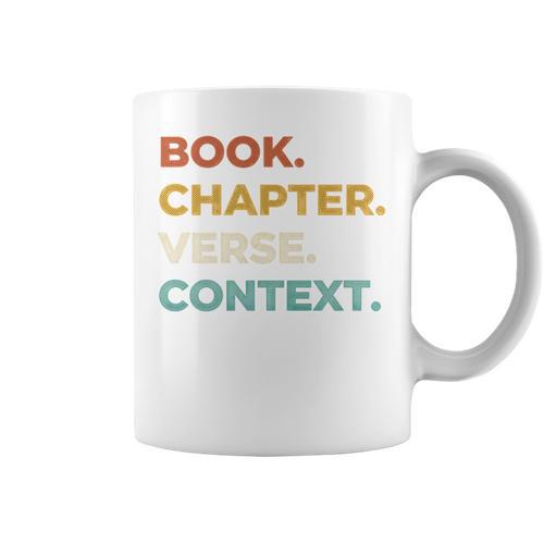 Christian Bible Study Book Chapter Verse Context Scripture Premium Tri-Blend Graphic Print Coffee Mug - Bookorys