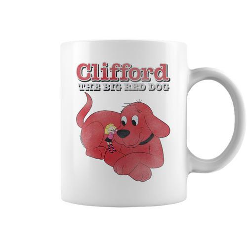 Clifford The Big Red Dog Clifford And Emily Book Cover Premium Tri-Blend Graphic Print Coffee Mug - Bookorys DE