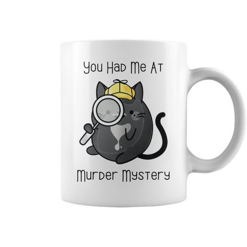 Cozy Mystery Book Lover You Had Me At Murder Mystery Graphic Print Coffee Mug - Bookorys