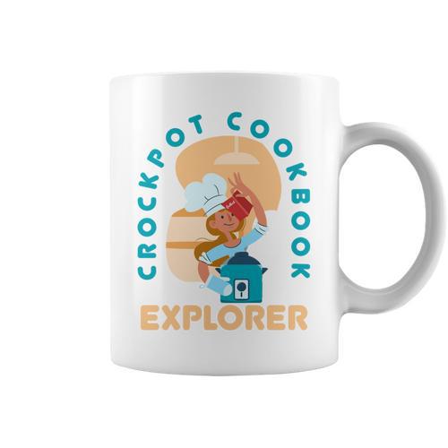 Crockpot Cookbook Baking Cooking Lovers Chef Cook Bakers Graphic Print Coffee Mug - Bookorys