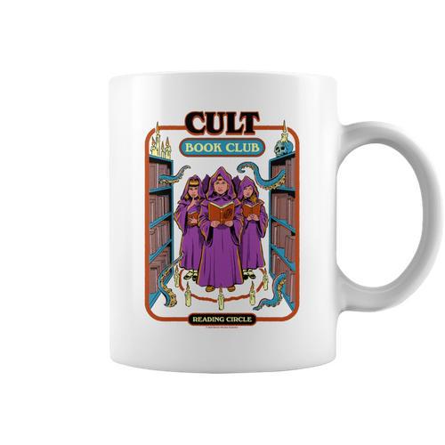 Cult Book Club Sci Hi Horror Retro Vintage Adult Humor Performance Graphic Print Coffee Mug - Bookorys DE