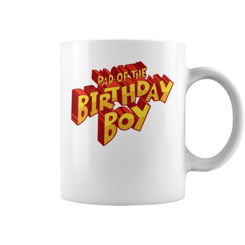 Dad Of The Birthday Boy Fun Comic Book Graphic Graphic Print Coffee Mug - Bookorys UK