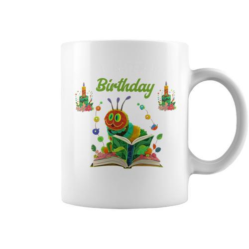 Dad Of Caterpillar Birthday Reading Books Lovers Graphic Print Coffee Mug - Bookorys