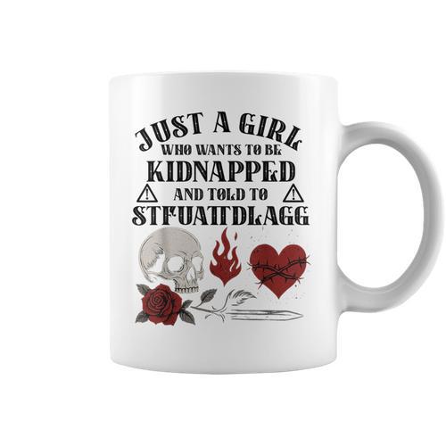 Dark Romance Smutt Book Merch Just A Good Girl STFUATTDLAGG Graphic Print Coffee Mug - Bookorys CA