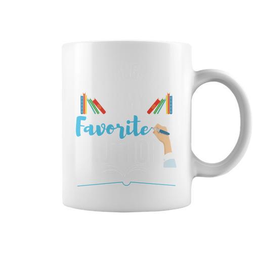 My Daughter Is My Favorite Author Book Writer Novelist Poet Graphic Print Coffee Mug - Bookorys