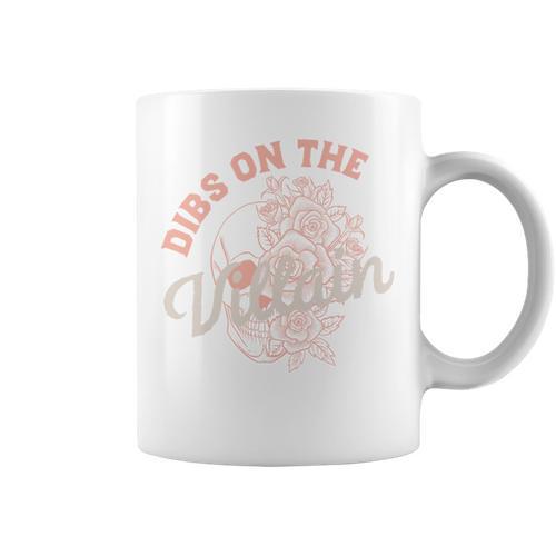 Dibs On The Villain Dark Romance Books Women Smutty Merch Graphic Print Coffee Mug - Bookorys DE