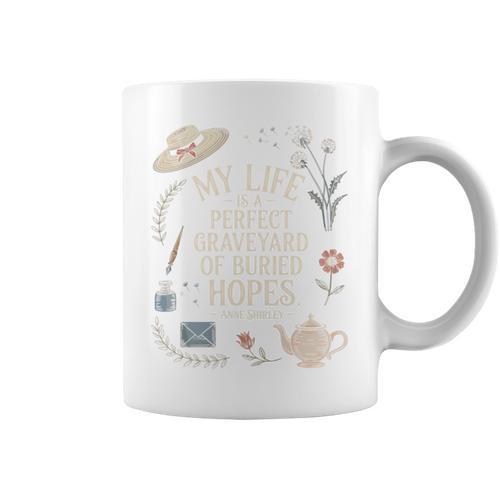 Dramatic Book Lover Quote Graphic Print Coffee Mug - Bookorys