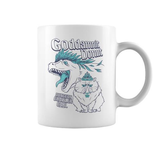 Dungeon Crawler Carl Princess Donut And Mongo Drawing Book Graphic Print Coffee Mug - Bookorys UK