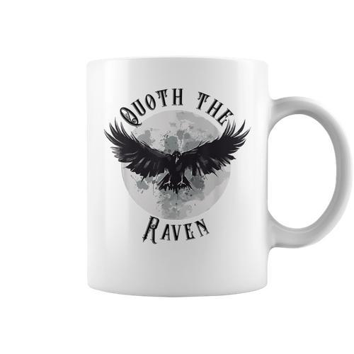 Edgar Allan Poe Nevermore The Raven Quote Literary Book Graphic Print Coffee Mug - Bookorys DE