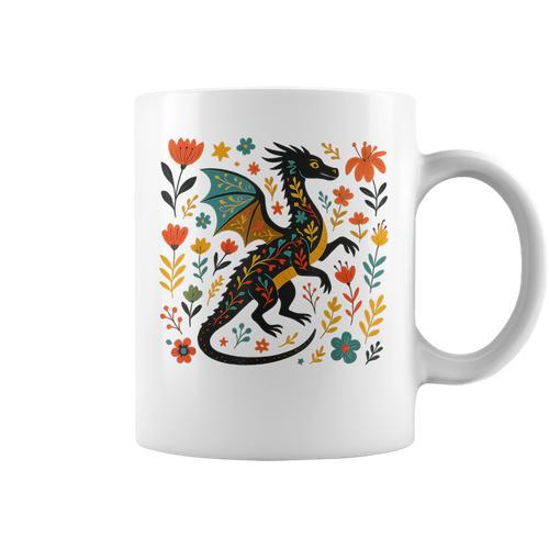 Fantasy Book Dragon Bookish Book Lover Bookworm Bookaholic Graphic Print Coffee Mug - Bookorys AU