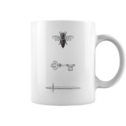 Fantasy Fiction Starless Novel Sea Bee Key Sword Book Graphic Print Coffee Mug - Bookorys