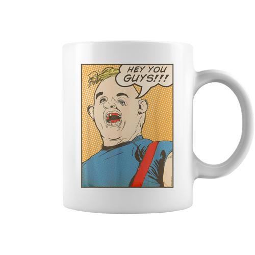 The Goonies Sloth Pop Art Comic Book Illustration 80's Movie Graphic Print Coffee Mug - Bookorys CA