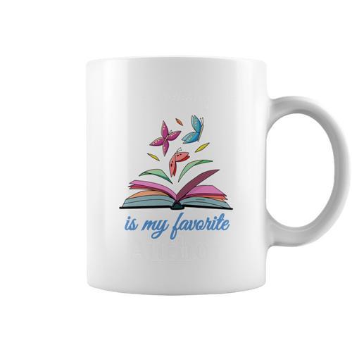 My Granddaughter Is My Favorite Author For Book Lovers Graphic Print Coffee Mug - Bookorys