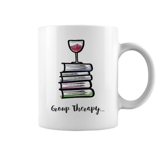 GROUP THERAPY Book Club Graphic Print Coffee Mug - Bookorys