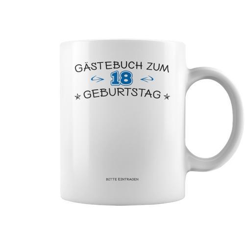 Guest Book 18th Birthday Guest List For 2001 T-Shirt Graphic Print Coffee Mug - Bookorys