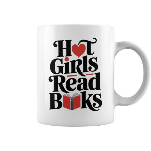 Hot Girls Read Books For Book Lovers Premium Tri-Blend Graphic Print Coffee Mug - Bookorys