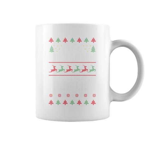I'm A Librarian Of Course I'm On The Nice List Xmas Book Fan Graphic Print Coffee Mug - Bookorys CA