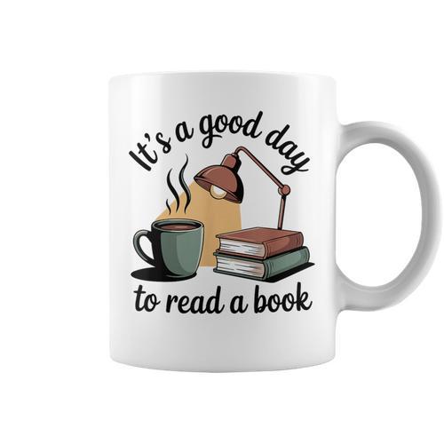 It's A Good Day To Read A Book Graphic Print Coffee Mug - Bookorys UK
