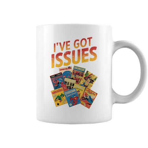 I'Ve Got Issues Comic Book Collecting Premium Tri-Blend Graphic Print Coffee Mug - Bookorys DE
