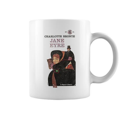 Jane Eyre Charlotte Bronte Vintage Book Cover Graphic Print Coffee Mug - Bookorys DE