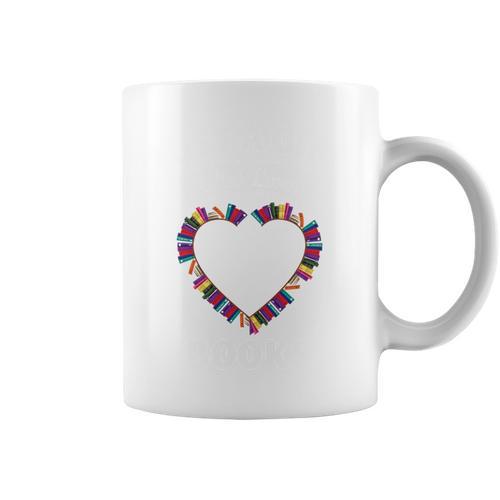 Just A Girl Who Loves Books Shirt Reading Lovers Girls Graphic Print Coffee Mug - Bookorys
