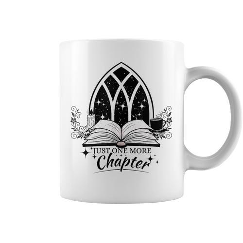 Just One More Chapter Cozy Gothic Book Lover Graphic Print Coffee Mug - Bookorys CA